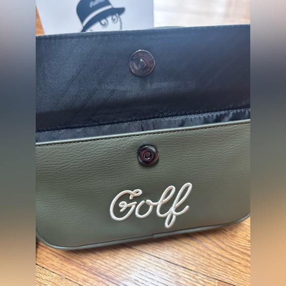 NEW Malbon Golf Crossbody Bag in olive green and black - Picture 9 of 10